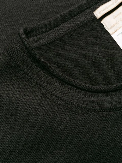 Shop Massimo Alba Crew Neck Jumper In Black