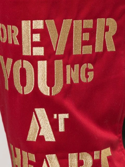 'YOUNG AT HEART' TRACK TROUSERS
