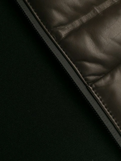 Shop Ermenegildo Zegna X Maserati Padded Leather Gilet In Brown