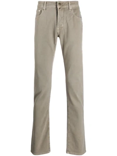 Shop Jacob Cohen Slim-fit Jeans In Neutrals