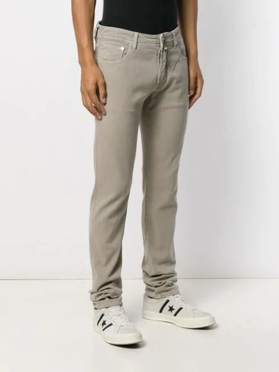 Shop Jacob Cohen Slim-fit Jeans In Neutrals