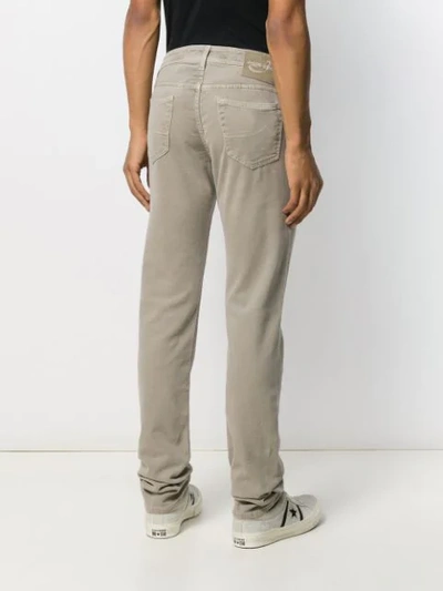 Shop Jacob Cohen Slim-fit Jeans In Neutrals