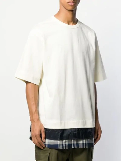 Shop Juunj Layered T-shirt In 01 White