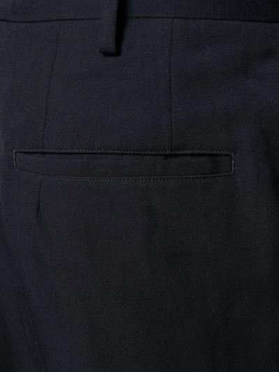 Shop Yohji Yamamoto Loose Fit Trousers In 1 Navy