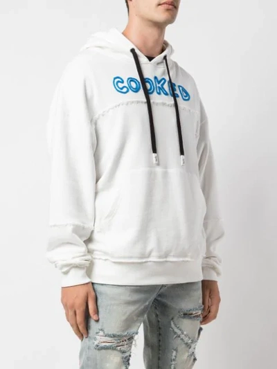 Haculla Cooked Printed Hoodie In White