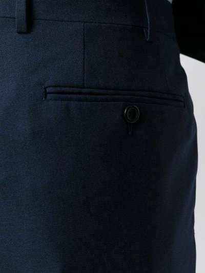 Canali Tailored Suit Trousers In Blue