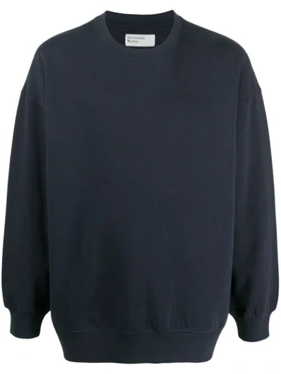 Shop Universal Works Loopback Sweatshirt In Blue