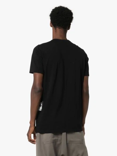 Shop Rick Owens Patch Detail T-shirt - Black