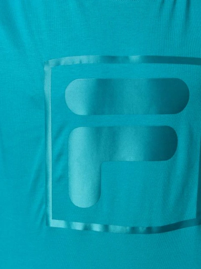 Shop Fila Logo Print T-shirt In Blue