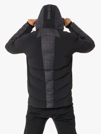 Shop Kjus Quilted Down Jacket In Black