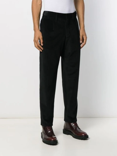 Shop The Gigi Tapered Corduroy Trousers In Black