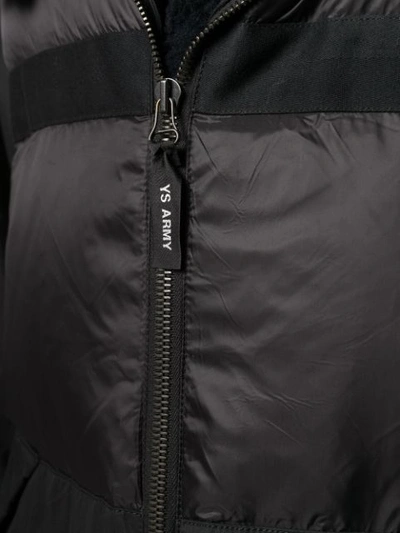 Shop Yves Salomon Hooded Padded Coat In Black