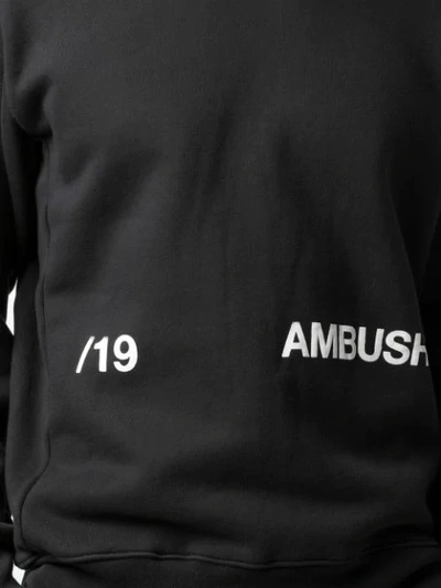 Shop Ambush Relaxed-fit Logo Print Sweatshirt In Black