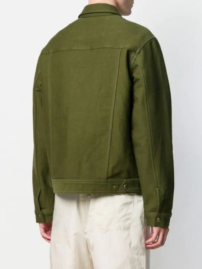 Shop Ami Alexandre Mattiussi Worker Jacket In Green