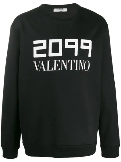 Shop Valentino Sweatshirt In Black