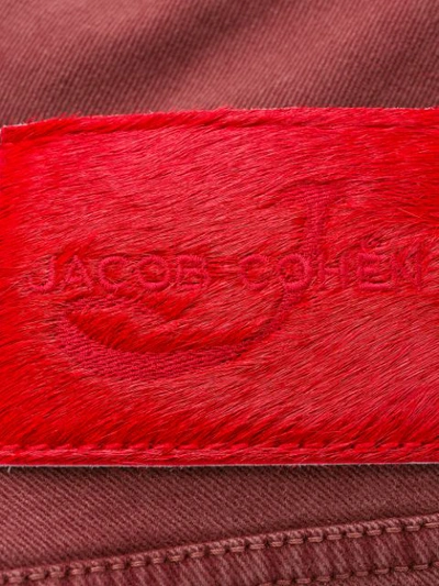 Shop Jacob Cohen Straight Leg Jeans In Red