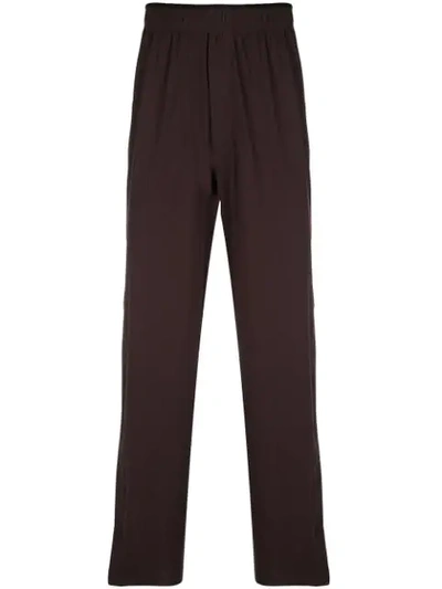 Shop Gr10k Loose Fit Trousers In Brown