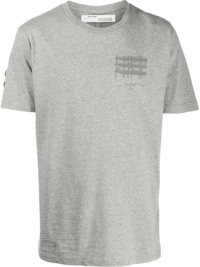 Shop Off-white Scaffold Logo T-shirt In Grey