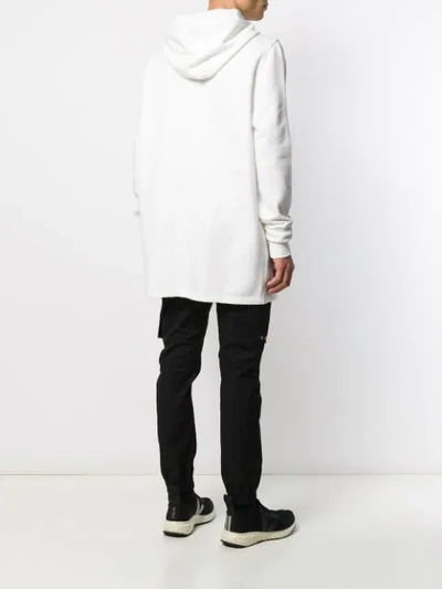 Shop Rick Owens Drkshdw Kapuzenpullover Mit Gedicht In White