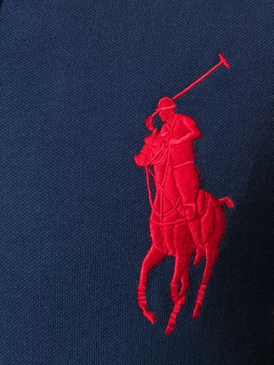 Shop Polo Ralph Lauren Pony Embroidered Polo Shirt In Blue