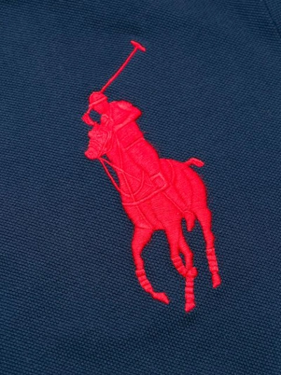 Shop Polo Ralph Lauren Pony Embroidered Polo Shirt In Blue