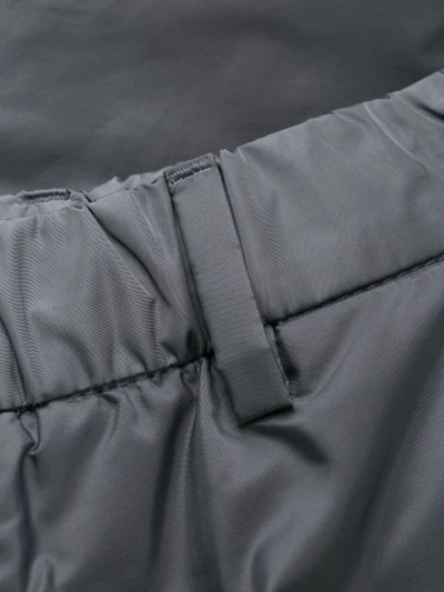 Shop Prada Technical Fabric Trousers In Grey