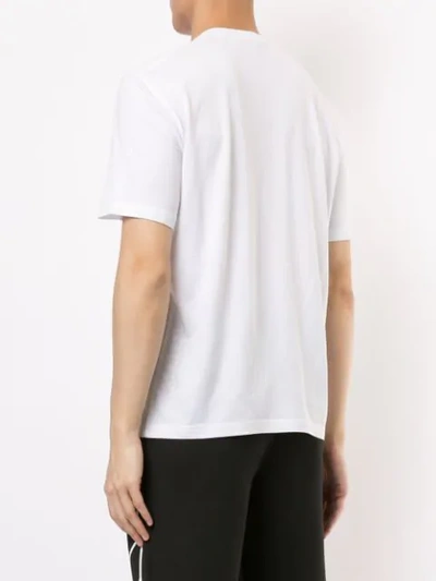 Shop Blackbarrett Panther Print T-shirt In White