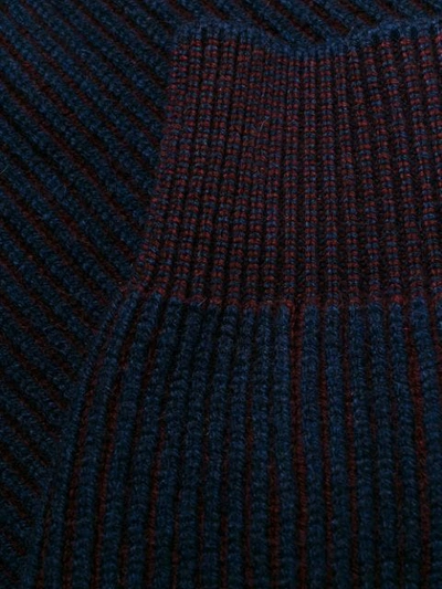 Shop Sease Cashmere Reversible Knit Jumper In Blue