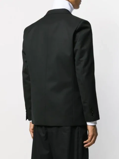 Shop Msgm Boxy Fit Blazer In Black