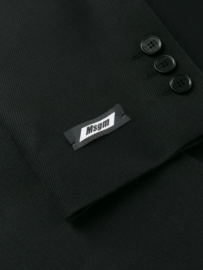 Shop Msgm Boxy Fit Blazer In Black