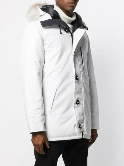 Shop Canada Goose Padded Parka Coat In 828 Snowcap