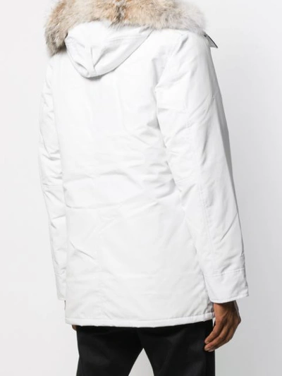 Shop Canada Goose Padded Parka Coat In 828 Snowcap
