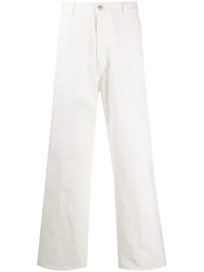 Shop Maison Margiela Straight-leg Jeans In White