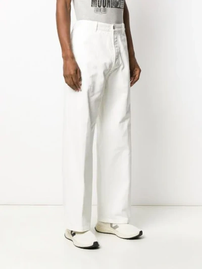 Shop Maison Margiela Straight-leg Jeans In White