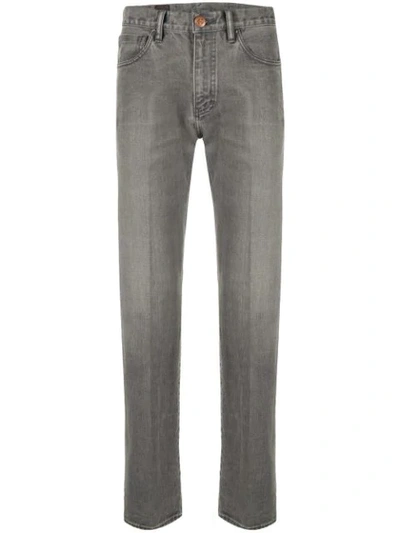 Shop Giorgio Armani 5 Pocket In Grey