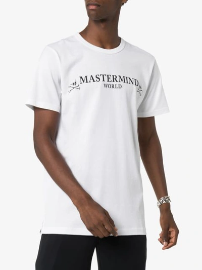 Shop Mastermind Japan Logo Print Relaxed In 012 White