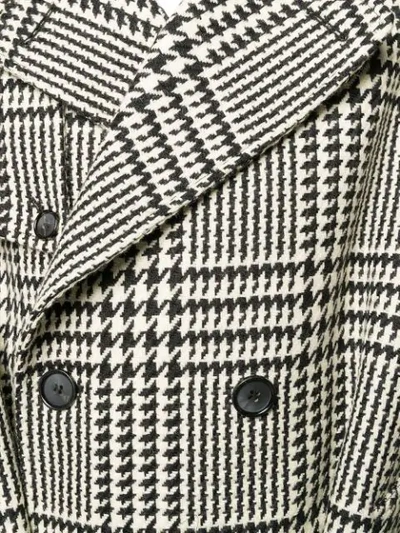 Shop Alexander Mcqueen Exploded Dogtooth Trench Coat In Black