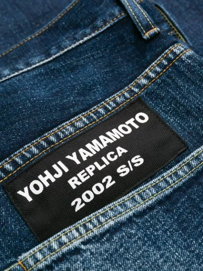 Shop Yohji Yamamoto Wide-leg Jeans In Blue