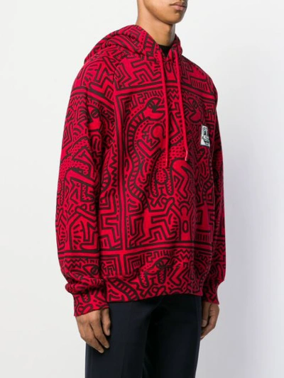 Etudes White Keith Haring Edition All-Over Print Racing Hoodie Etudes