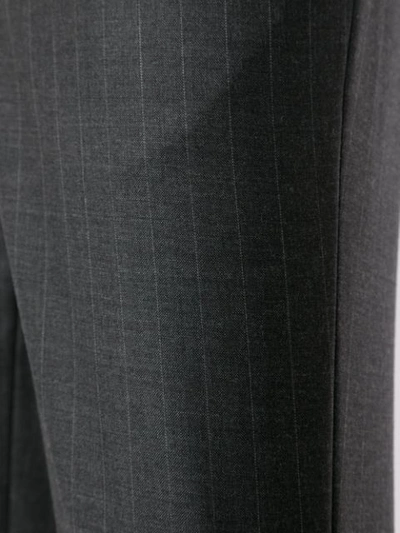 Shop Giorgio Armani Two Piece Pinstripe Suit In Grey