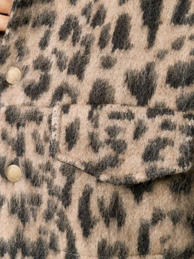 Shop Laneus Animal Print Jacket In Neutrals