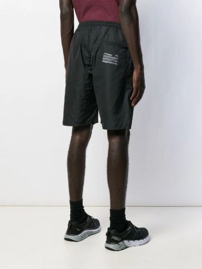 Shop A-cold-wall* Logo Print Track Shorts In Black