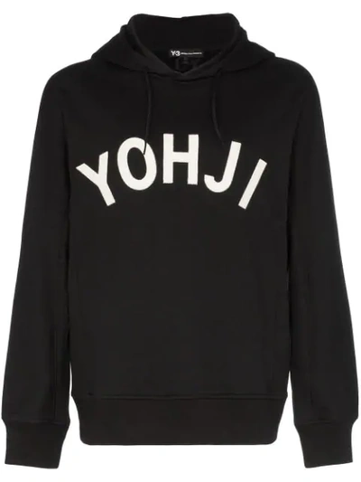 Shop Y-3 'yohji' Kapuzenpullover - Schwarz In Black