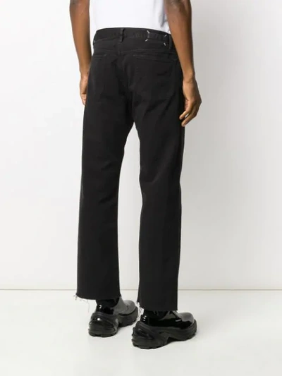 Shop Maison Margiela Straight-leg Jeans In Black