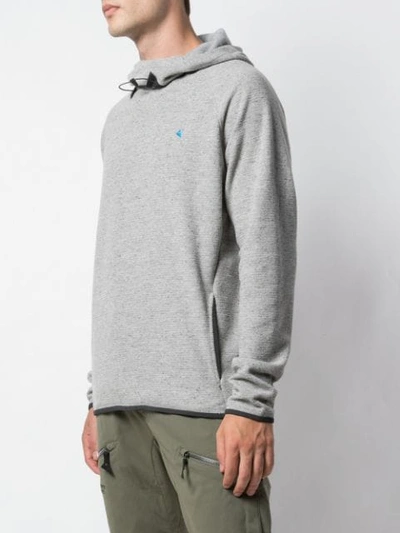 Shop Klättermusen Long Sleeve Hoodie In Grey