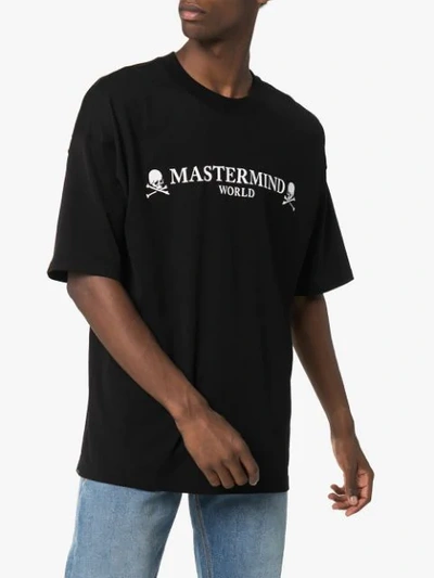 Shop Mastermind Japan Logo Print T-shirt In Black