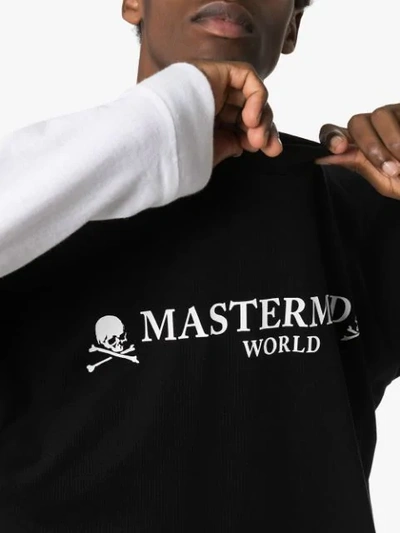 Shop Mastermind Japan Logo Print T-shirt In Black