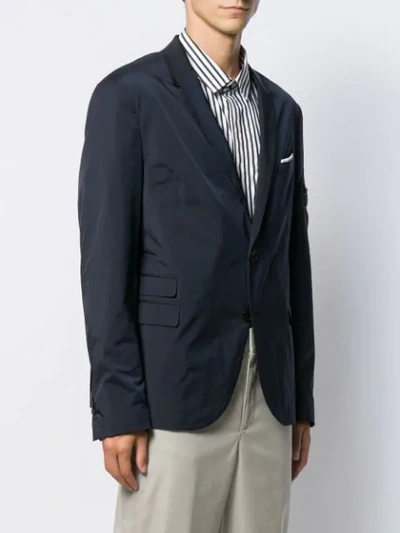 Shop Neil Barrett Classic Single-breasted Blazer In Blue