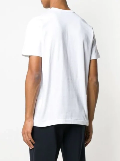 Shop Comme Des Garçons Play Basic T-shirt In White