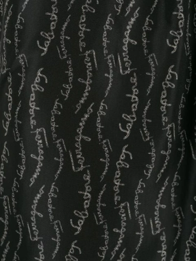 Shop Ferragamo Printed Lettering Logo Swim Shorts In Grey